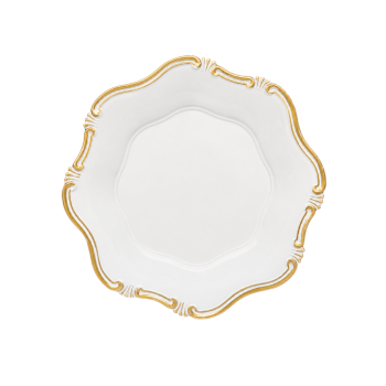 SOUSPLAT BRANCO COM DOURADO POLIURETANO 33X22