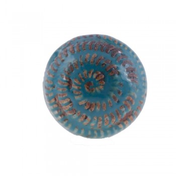 Puxador Ceramica Azul 4X4X4CM