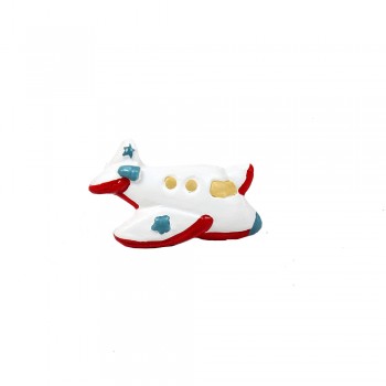 Puxador Decorativo Infantil Réplica Avião Colorido 2x4x7 cm