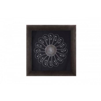 Quadro Decorativo Flor em Metal 8X92X92 cm