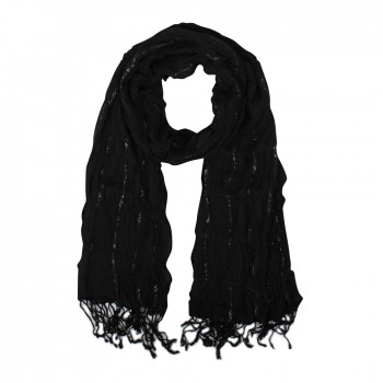 XALE VISCOSE EXCLUSIV LYCRA  BLACK  070x180 CM