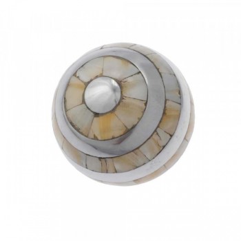 Bola Decorativa de Metal e Madrepérola 13cm