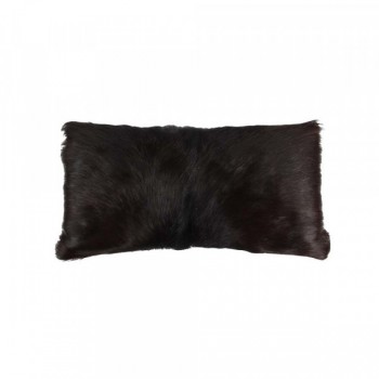 Almofada Pelo Preto Retangular L6XA23XC43 cm