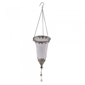 Pendente Decorativo Taça Trabalhada 14X14X30CM