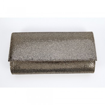Bolsa PVC Strass Dourado A13xC26xL6 cm