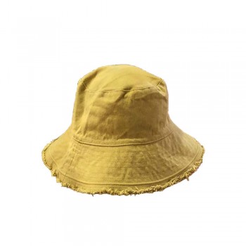 Chapéu Bucket Amarelo c/ Barra Desfiada Tam U