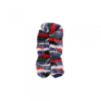 Gola em Poliéster  Multicolorida modelo Estola com Fecho A150xL14 cm