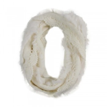 Gola Bordada com Pele Natural Branca A39xL26 cm