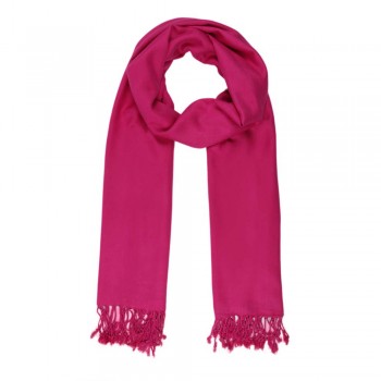 Echarpe Lisa Pink 220g com Franja Viscose 180x70 cm