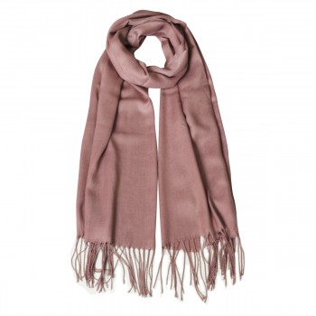 Echarpe Lisa Pele Média 150g c/ Franja Viscose 180x70 cm