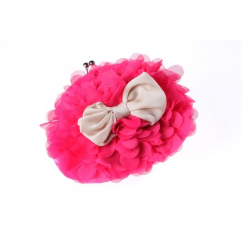 Bolsa em Tecido Fluflu Pink com Laço A17xC19 cm