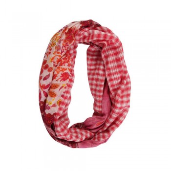 Gola Xadrez Floral e Jamavar Rosa Algodão 150x50 cm