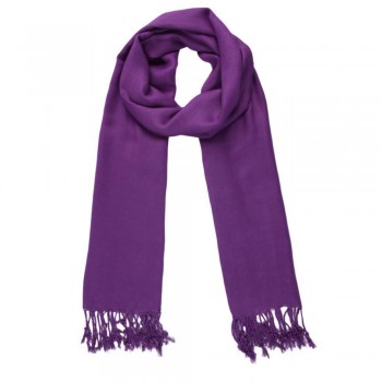 Echarpe Lisa Roxa 150g c/ Franja Viscose 180x70 cm