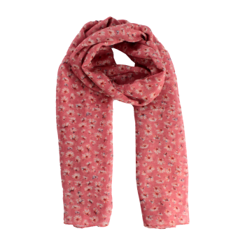 Echarpe 100% Poliester Floral Pink 180X90CM