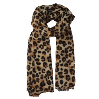 Xale 100% Acrilico Animal Print Onca Fofo 200X90CM