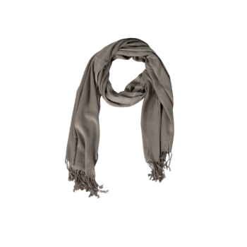 Echarpe Lisa Concreto 220g c/ Franja Viscose 180x70 cm