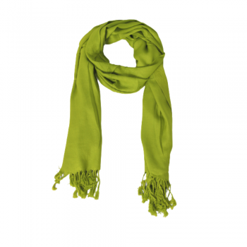 Echarpe Lisa Verde Pistache 220g c/ Franja Viscose 180x70cm