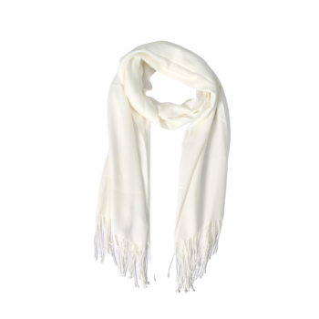 Echarpe em Viscose Lisa Kora com Franja 220 g A180xL70 cm