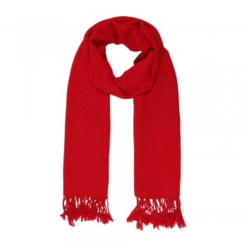 Echarpe Lisa Cereja 220g com Franja Viscose 180x70 cm