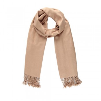 Echarpe em Viscose Lisa Fendhi com Franja 220g 180x70cm