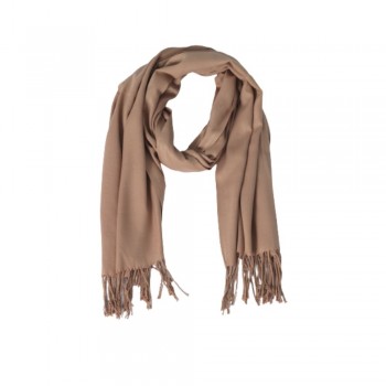 Echarpe Lisa Pele com Franja Viscose 220g 180x70cm