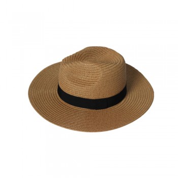 Chapeu Fibra Natural Panama Bege 100% Papel Tam U