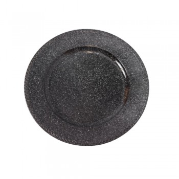 SOUSPLAT RACHADO PRETO POLIURETANO 33X22