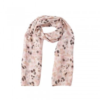 Xale 100%  Poliester Onca Rose 180X90 CM