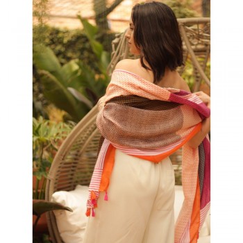 Xale 100%  Poliester Boho Color 180X90 CM