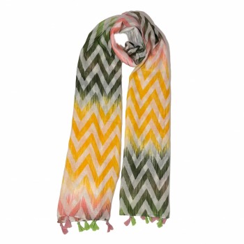 XALE 100%  POLIESTER GEOMETRICO TIE DYE 180X90 CM