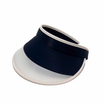 VISEIRA 100% POLIESTER  BLACK BORDA OFF WHITE TAM U!