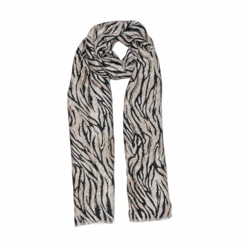 XALE 100%  POLIESTER ANIMAL PRINT CINZA GLOW 180X90 CM