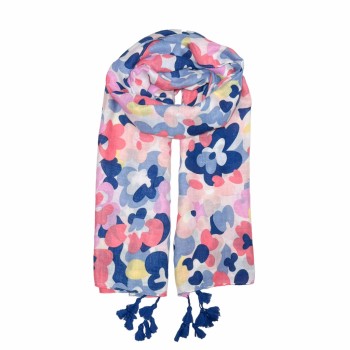 XALE 100%  POLIESTER FLORAL MULTICOLORS 180X90 CM