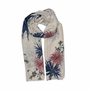 XALE 100%  POLIESTER FLOWERS MARFIM 180X90 CM
