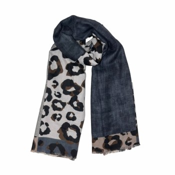 XALE 100%  POLIESTER ANIMAL PRINT CONCRETO 180X90 CM