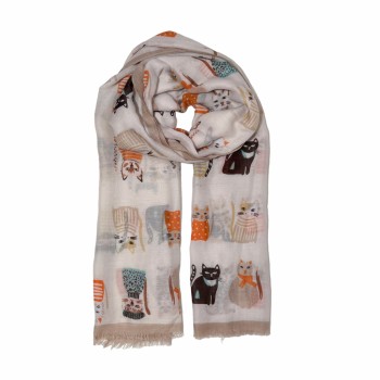 XALE 100%  POLIESTER CATS FENDHI 180X90 CM