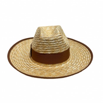 CHAPEU FIBRA NATURAL FENDHI COM FAIXA BROWN 100% PAPEL TAM U