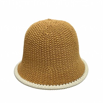 CHAPEU FIBRA NATURAL BUCKET FENDHI 100% PAPEL TAM U