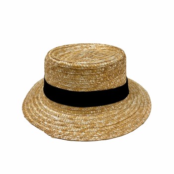 CHAPEU FIBRA NATURAL FENDHI COM FAIXA BLACK 100% PAPEL TAM U