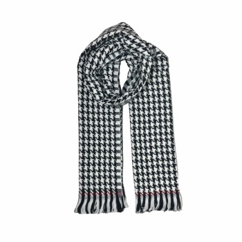 XALE 100% ACRILICO PIED POULE LISTRA RED 180X60 CM
