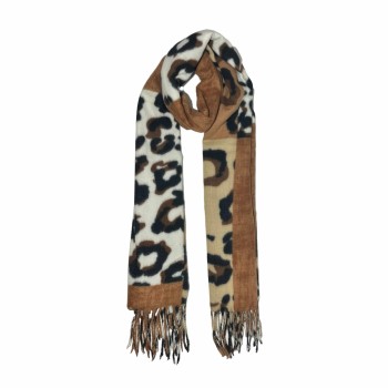 XALE 100% ACRILICO ANIMAL PRINT MULTICOLOR 180X60 CM