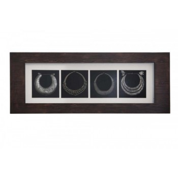 Quadro Decorativo 4 Colares em Biju 7X60X160 cm