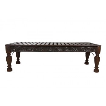 Banco de Madeira Trabalhado A53xC180xL76 cm