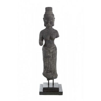 Escultura Decorativa em Pedra Deusa A102xC25x25 cm