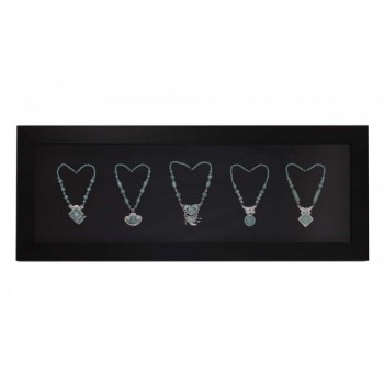 Quadro 5 Colares Verdes A64xC162xE10 cm