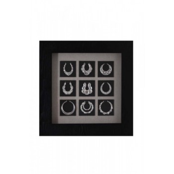 Quadro Decorativo 9 Colares  A60xC60xE5 cm