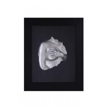 Quadro Decorativo com Figura Mãos no Seio A87xC72xE11 cm