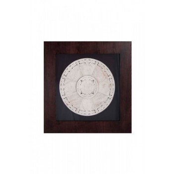 Quadro Decorativo Mandala Branca  A94xC92xE10 cm