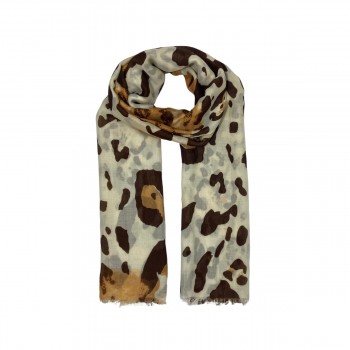 XALE 100%  POLIESTER ANIMAL PRINT MARROM 180X90 CM -