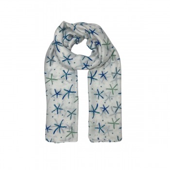 XALE 100%  POLIESTER ESTRELAS AZUL E VERDE 180X90 CM -